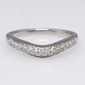 Bvlgari Platinum and Diamond Fedi Wedding Ring Size 3.5